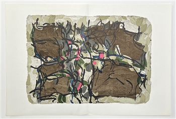 J Ripoll Jean-Paul Riopelle original lithograph, 1966